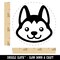Chibi Husky Dog Head Self-Inking Rubber Stamp for Stamping Crafting Planners